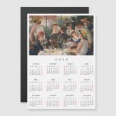 Luncheon of the Boating Party Renoir 2026 Calendar Magnetkarte (Vorne/Hinten)