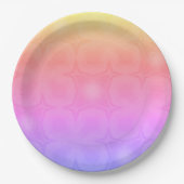 Luncheon Paper Napkins in pink purple yellow Pappteller (Vorderseite)