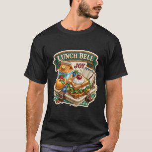 Lunchglocken Freude Lustige Schultasche Sandwich E T-Shirt
