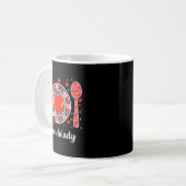 #lunchlady Lunch Lady Women Matching Happy Valenti Kaffeetasse (Vorderseite Links)