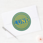 Lund City Pride Emblem – Swedish Identity Runder Aufkleber (Umschlag)