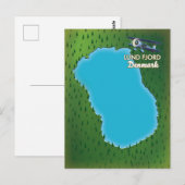 Lund Fjord Denmark Karte (Vorne/Hinten)