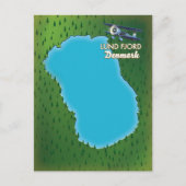 Lund Fjord Denmark Karte (Vorderseite)