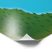 Lund Fjord Denmark Karte Fotodruck (Ecke)