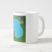 Lund Fjord Denmark Karte Jumbo-Tasse (Vorderseite Rechts)