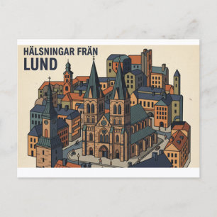Lund Schweden Postkarte