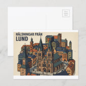 Lund Schweden  Postkarte  (Vorne/Hinten)