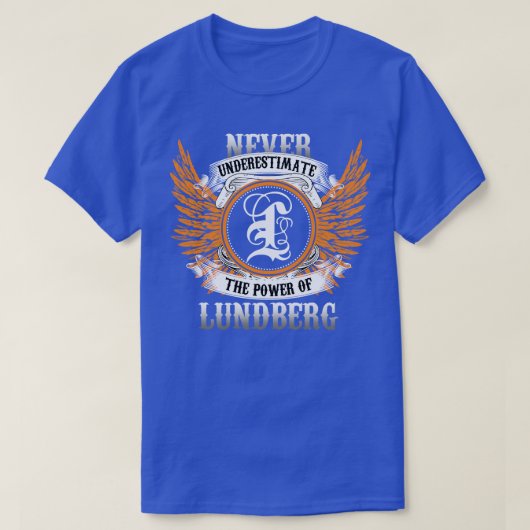 Lundberg Name Shirt nie unterschätzen Power (Design vorne)