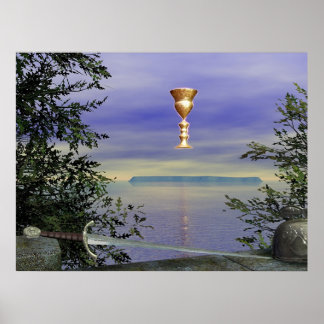 Lundy, die Grail-Insel Poster