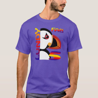 Lundy Puffin 2 Lila T-Shirt