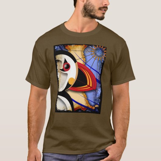 Lundy Puffin No Text T-Shirt (Vorderseite)
