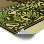 Lune et Etoiles - 1902 - von Alphonse Mucha Poster (Ecke)