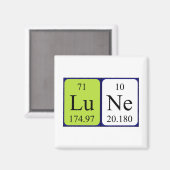 Lune Periodenmagnet Magnet (Vorderseite/Rückseite)