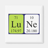 Lune Periodenmagnet Magnet (Vorne)