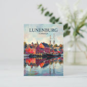 Lunenburg Altstadt Kanada Postkarte (Stehend Vorderseite)