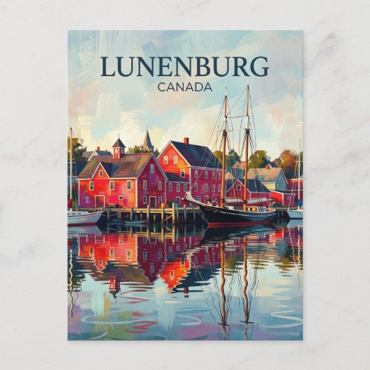 Lunenburg Altstadt Kanada Postkarte (Vorderseite)