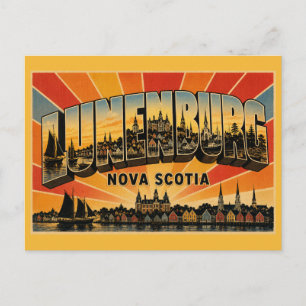 Lunenburg Nova Scotia UNESCO-Hafengebiet Postkarte