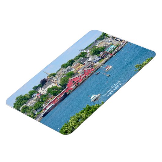 Lunenburg, NS Waterfront Flexible Magnet (Linke Seite)