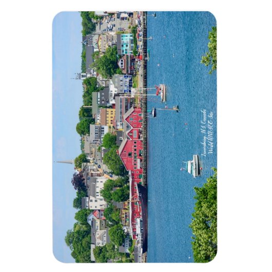 Lunenburg, NS Waterfront Flexible Magnet (Vertikal)