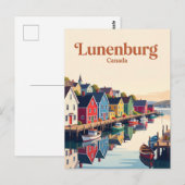 Lunenburg-Wasserfront Kanada Postkarte (Vorne/Hinten)