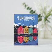 Lunenburg Waterfront Kanada Postkarte (Stehend Vorderseite)