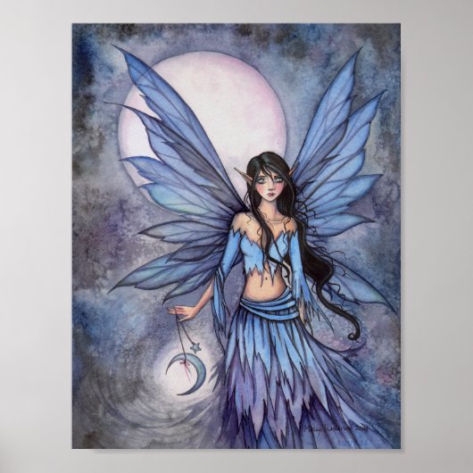 Lunetta Moon Fairy Fantasy Art Poster (Vorne)