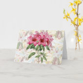 Lünette und Taubenmuster auf Muster Art Note Card Karte (Gelbe Blume)