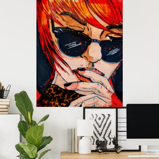 Lunettes noires poster (Heimbüro)