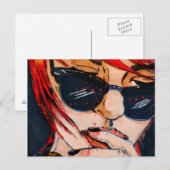 Lunettes Noires Postkarte (Vorne/Hinten)