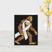 Lung Cancer Awareness Bigfoot White Ribbon Suprt M Karte (Gelbe Blume)