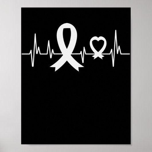 Lung Cancer Awareness Pearl Poster (Vorne)