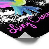 Lung Cancer Awareness Pearl Poster (Ecke)