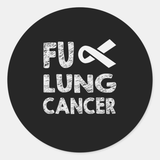 Lung Cancer Awareness Pearl Runder Aufkleber (Vorderseite)