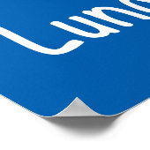 Lung Cancer Awareness Ribbon with Swans Poster (Ecke)