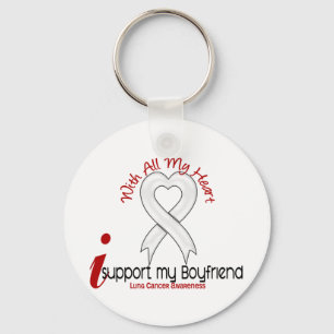 Lung Cancer I Support My Boyfriend Schlüsselanhänger