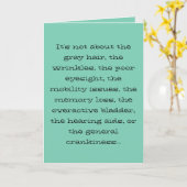 Lung Capacity Over the Hill Funny Birthday Card Karte (Gelbe Blume)