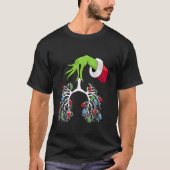 Lung Christmas Lights Respiratory Therapist RT Nur T-Shirt (Vorderseite)