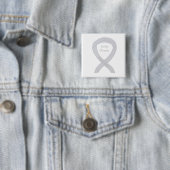 Lung Disease Awareness Pearl Ribbon Art Button (Beispiel)