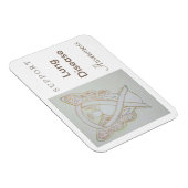 Lung Disease Awareness Ribbon Angel Custom Magnet (Rechte Seite)
