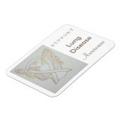 Lung Disease Awareness Ribbon Angel Custom Magnet (Linke Seite)