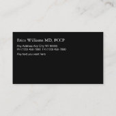 Lung Doctor Business Cards Visitenkarte (Rückseite)