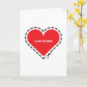 Lung Donee 'Get well soon' Card Karte (Gelbe Blume)
