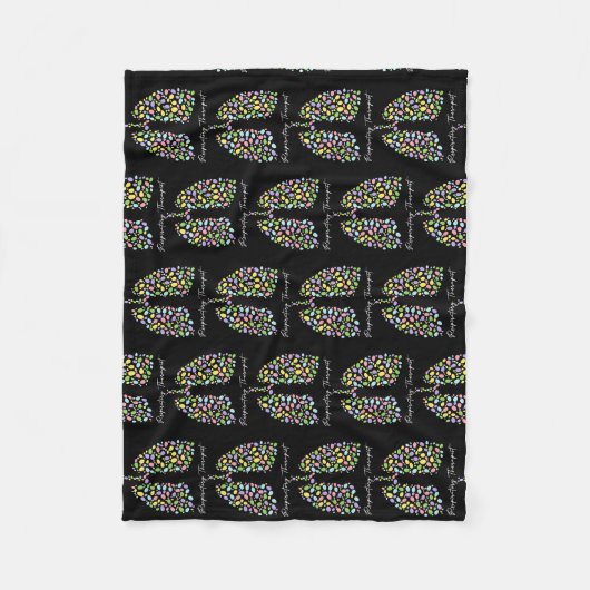 Lung Happy Fleecedecke (Vorderseite)