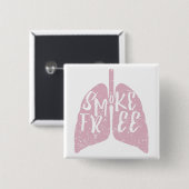 Lung Health Smoke Free Button (Vorne & Hinten)