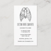 Lung Lungpulmonologin Visitenkarte (Rückseite)