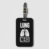 Lung Nerd RT Pulmonologe Atemtherapie Gepäckanhänger (Vorderseite Vertikal)