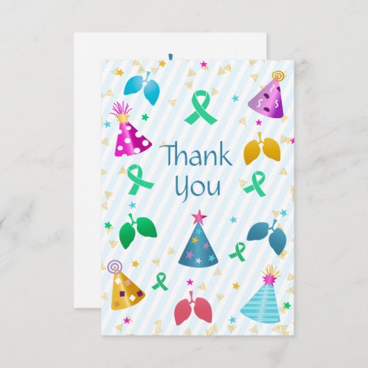 Lung Transplant Dankeskarte (Vorne/Hinten)