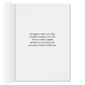 Lung Transplant Operation Gute Karte mit Blätter (Innen (Rechts))