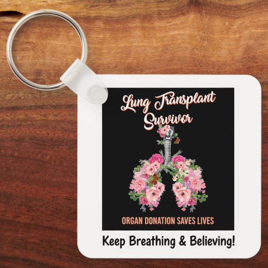 Lung Transplant Survivor Schlüsselanhänger (Vorderseite)