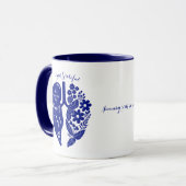 Lung Transplant Wildblume Atem des Lebens Custom Tasse (Vorderseite Links)